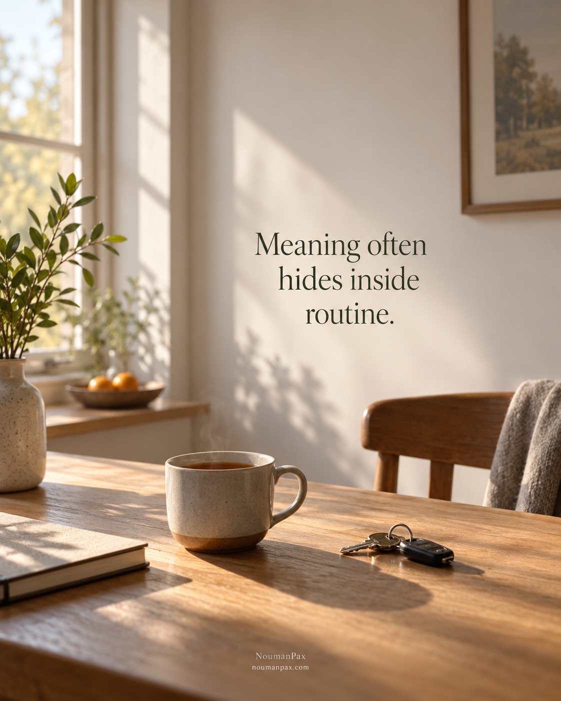 Meaning often hides inside routine.