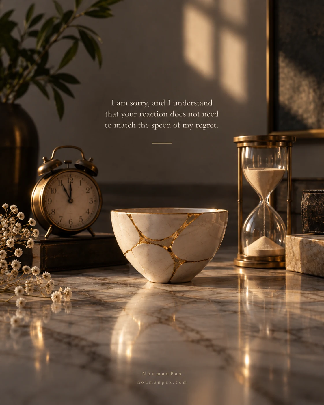 I am sorry, and I understand that your reaction does not need to match the speed of my regret.