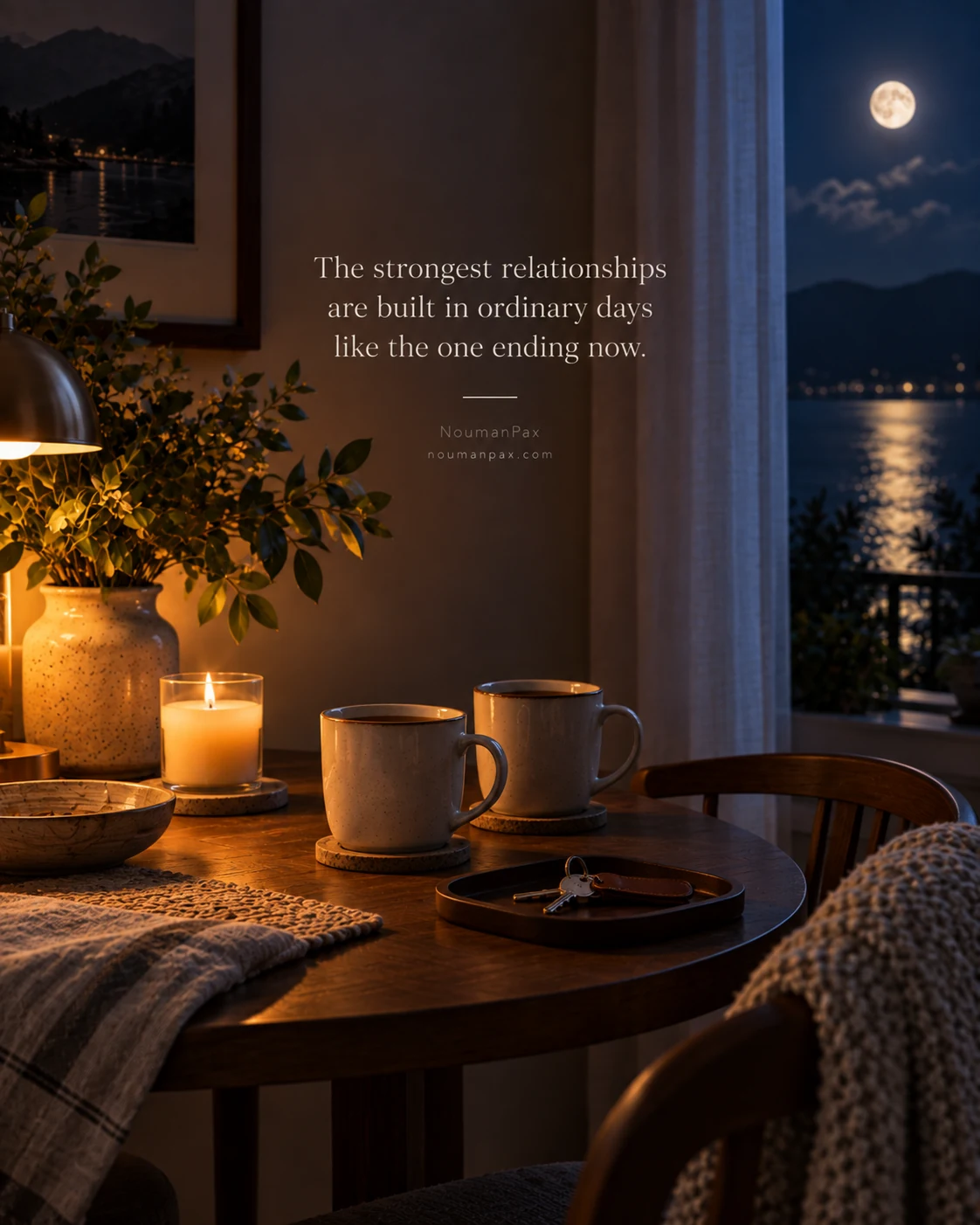 The strongest relationships are built in ordinary days like the one ending now.