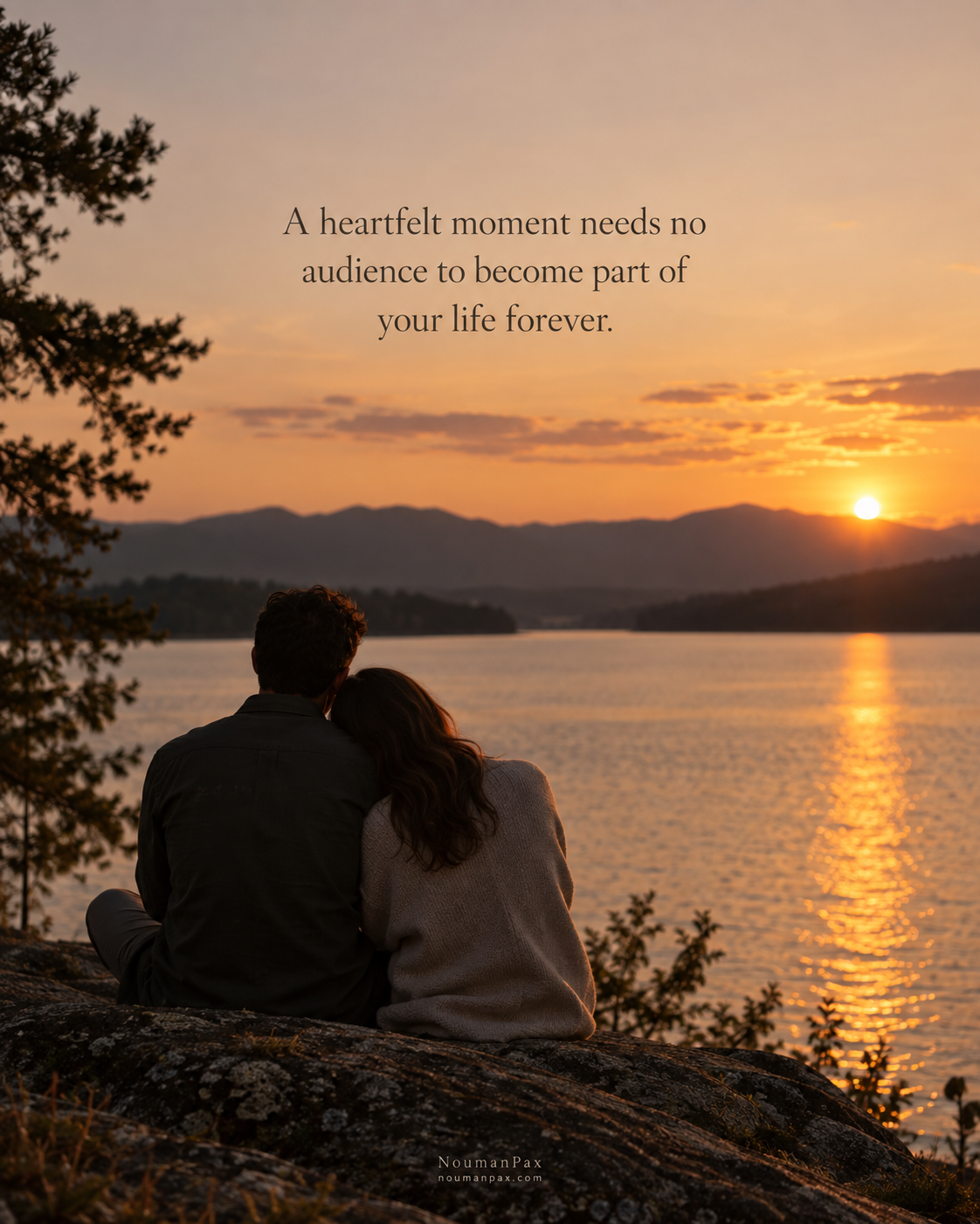 A heartfelt moment needs no audience to become part of your life forever.