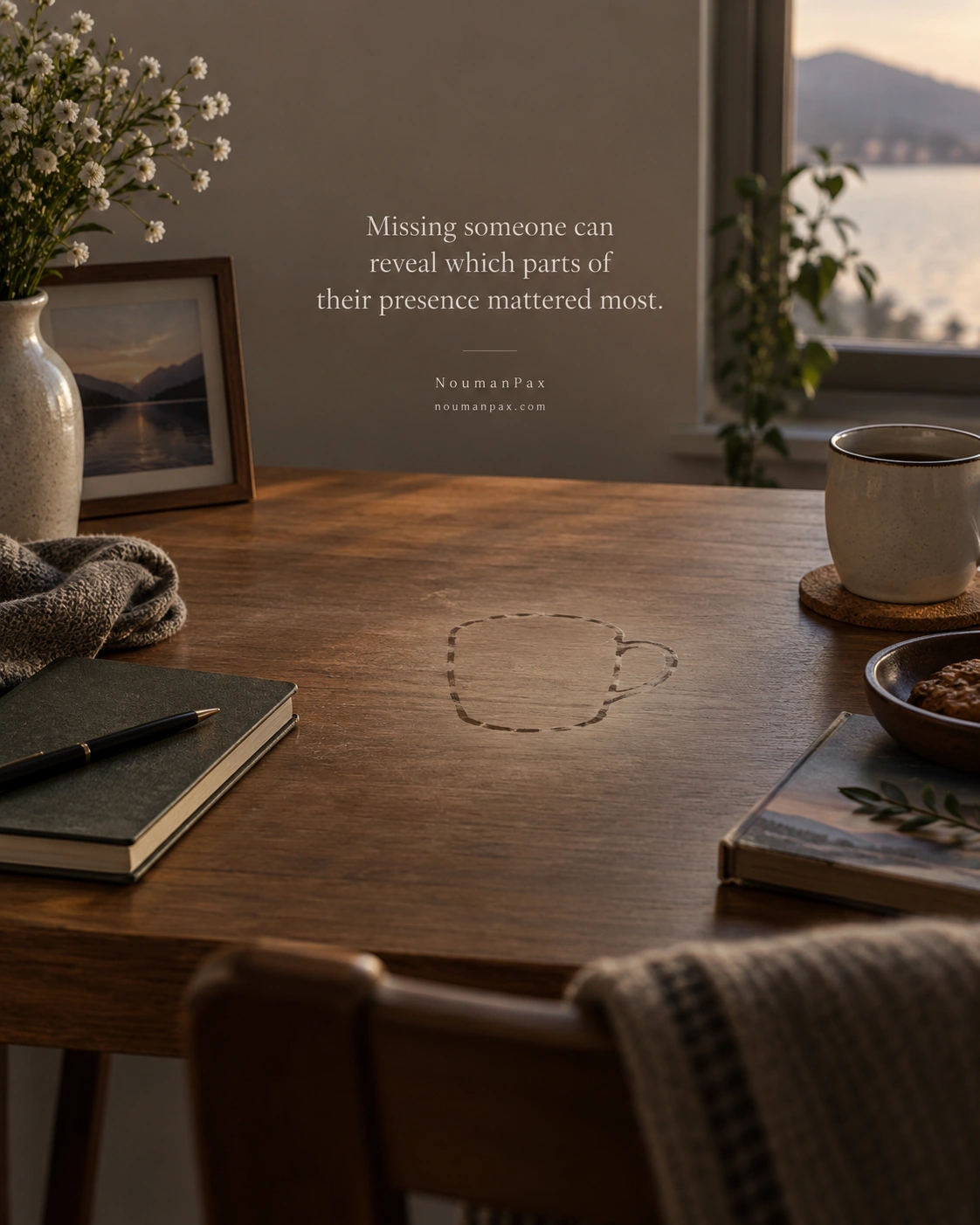Missing someone can reveal which parts of their presence mattered most.