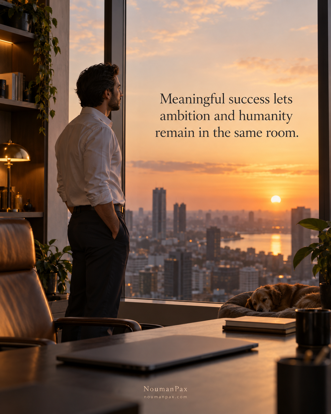 Meaningful success lets ambition and humanity remain in the same room.