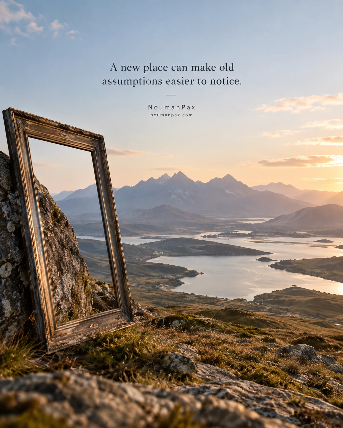A new place can make old assumptions easier to notice.