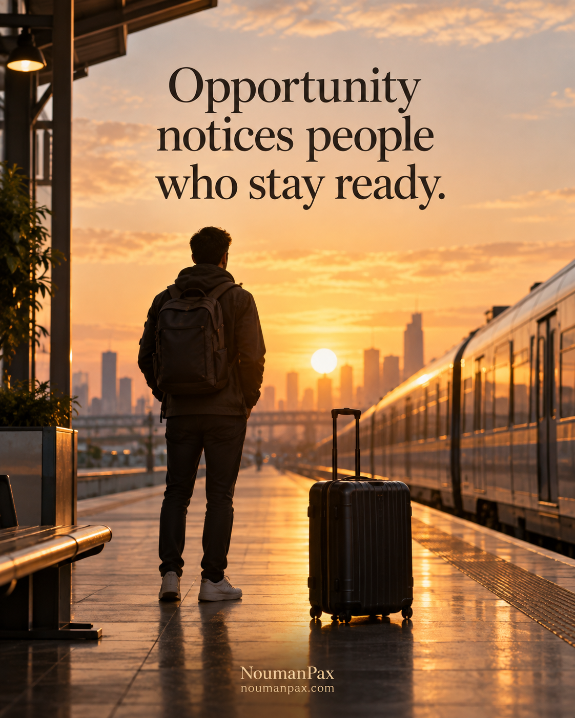 Opportunity notices people who stay ready