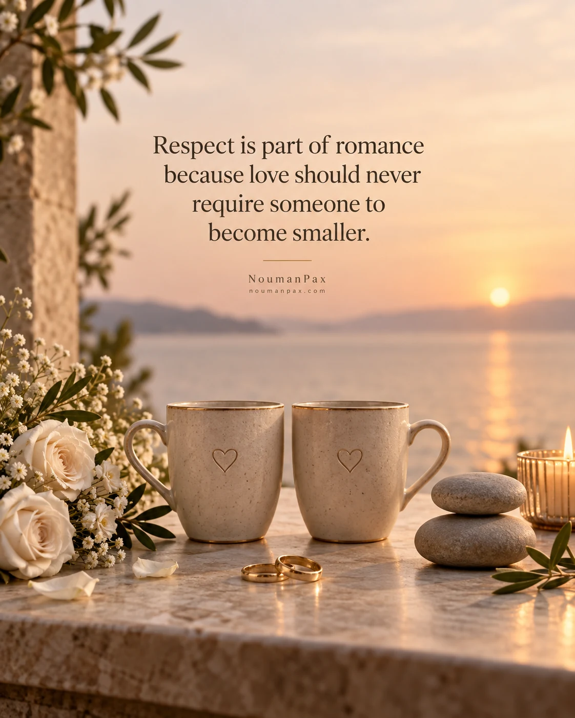 Respect is part of romance because love should never require someone to become smaller.