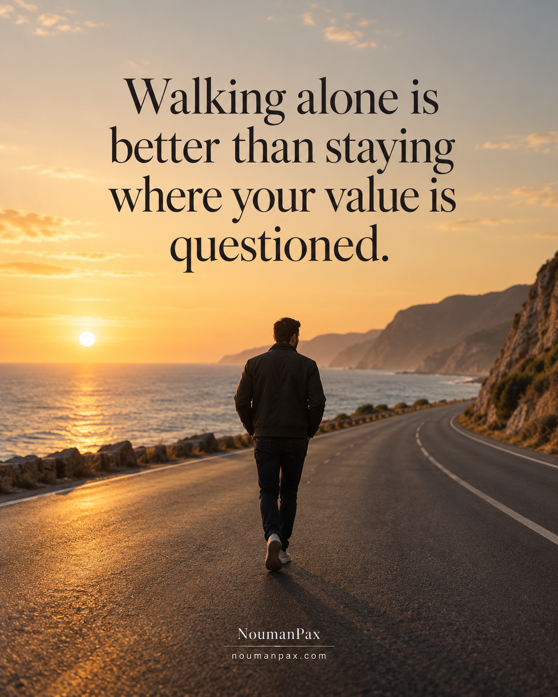 Walking alone is better