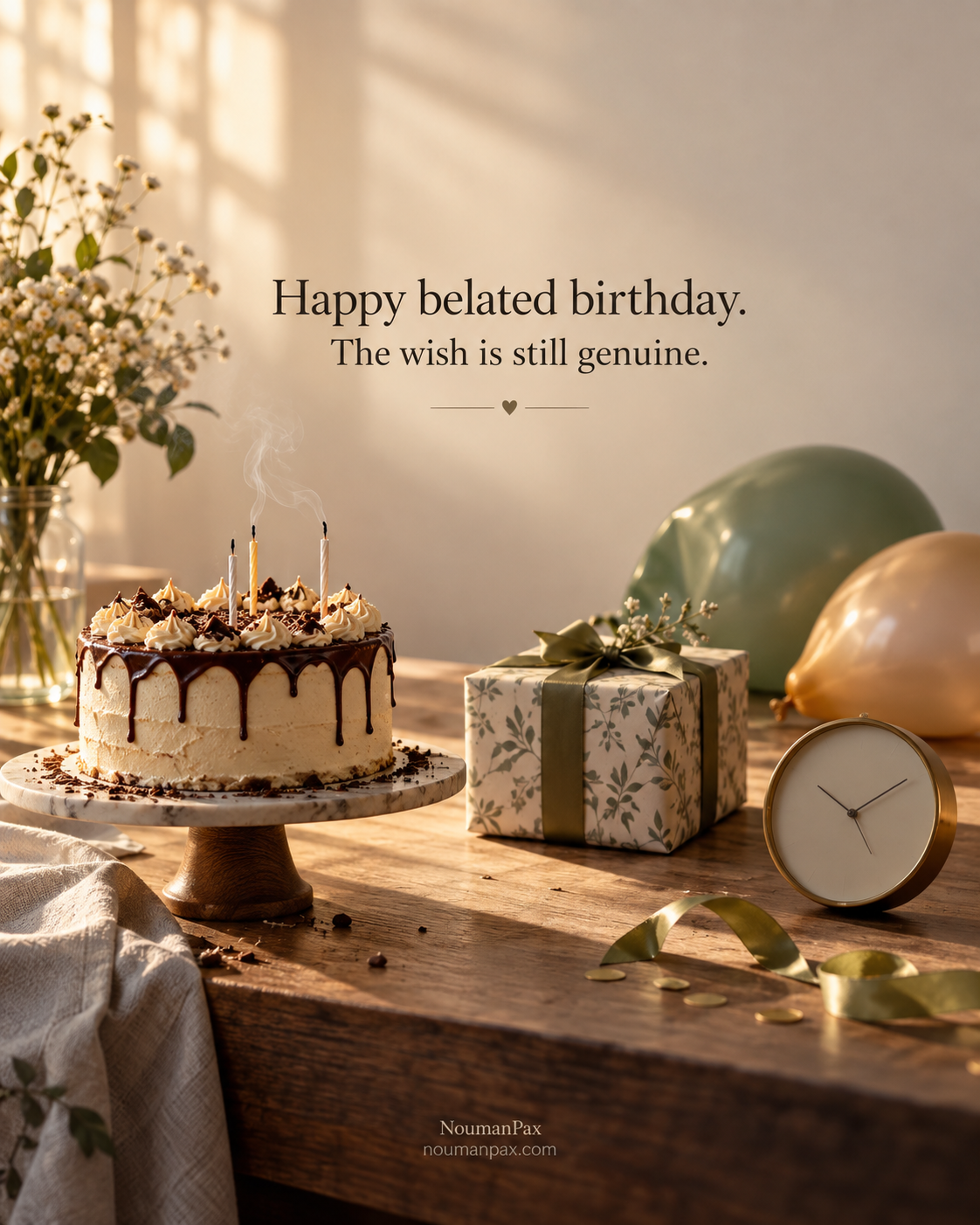 Happy belated birthday. The wish is still genuine.