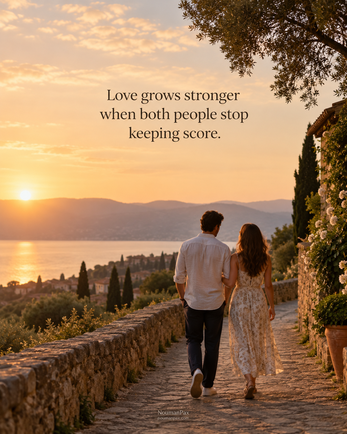 Relationship quote — love without keeping score