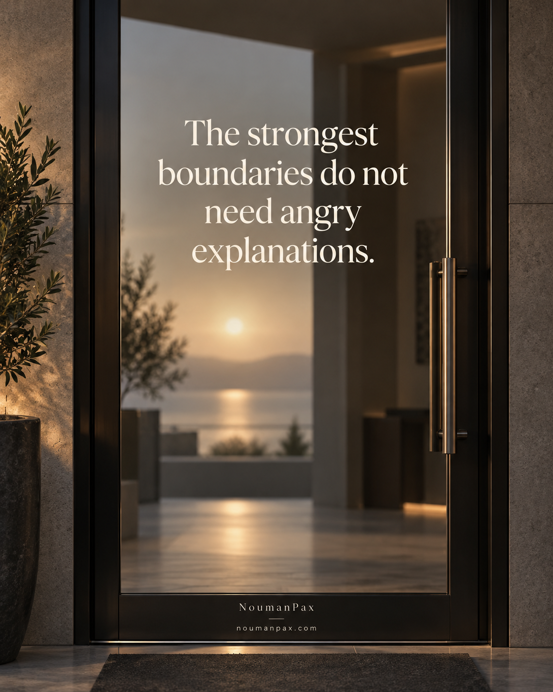 The strongest boundaries do not need angry explanations
