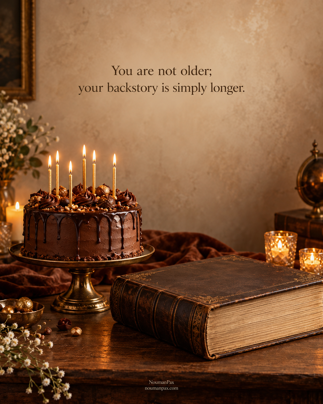 You are not older; your backstory is simply longer.