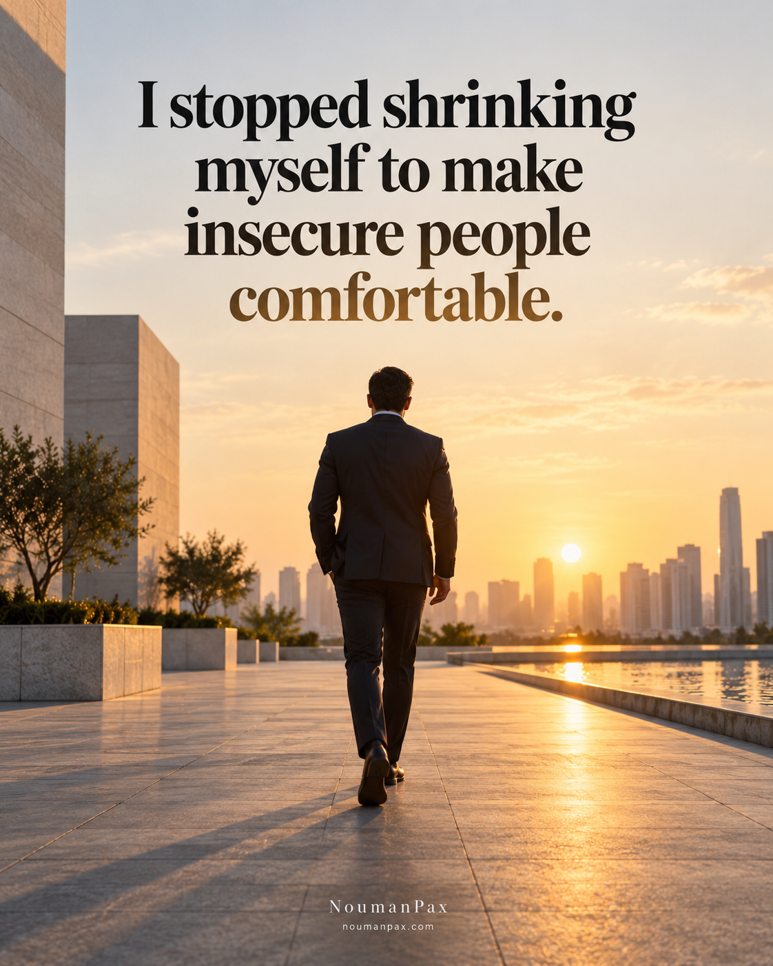I stopped shrinking myself