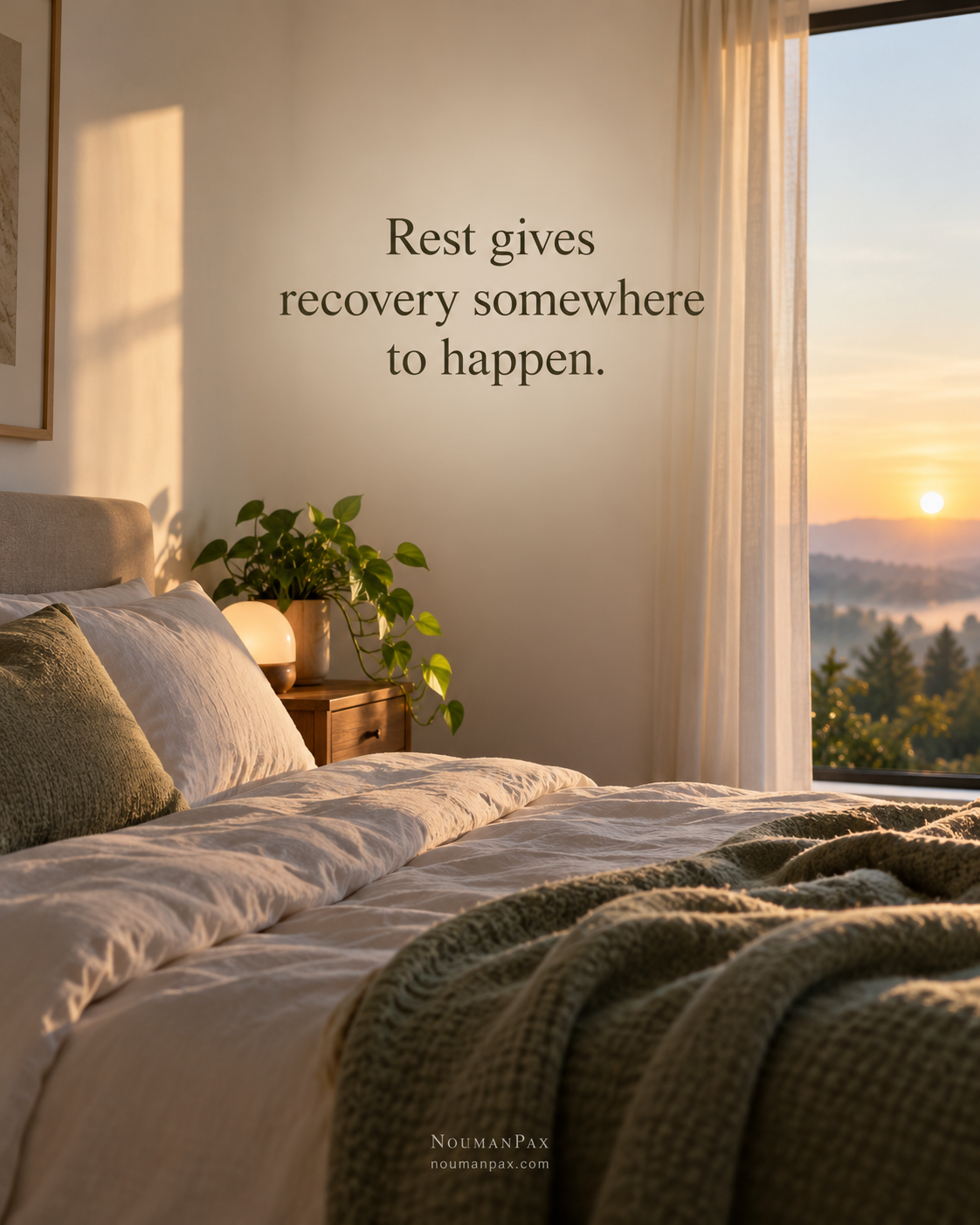 Rest gives recovery somewhere to happen.