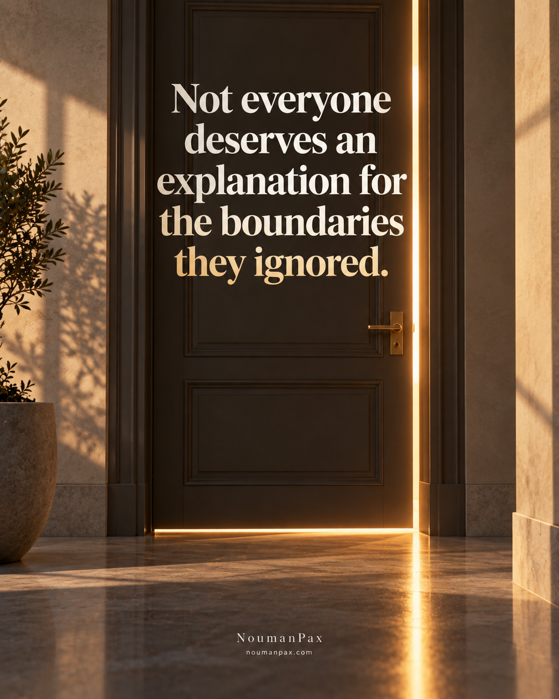 Not everyone deserves an explanation