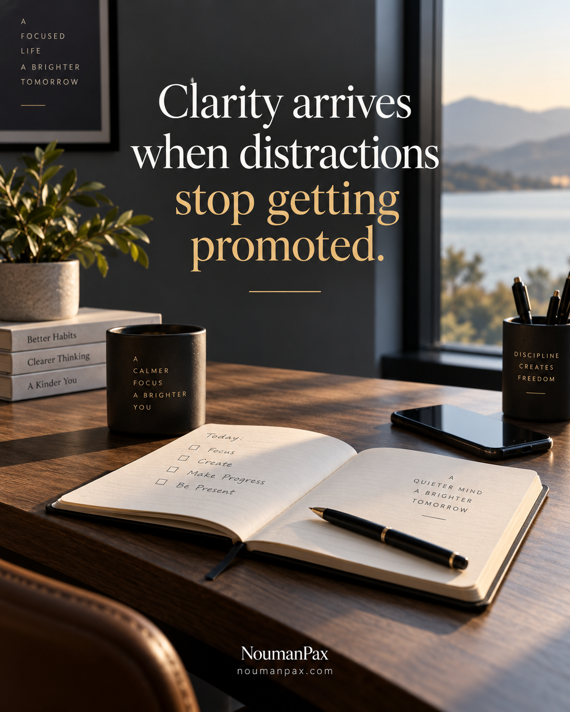 Clarity arrives when distractions stop
