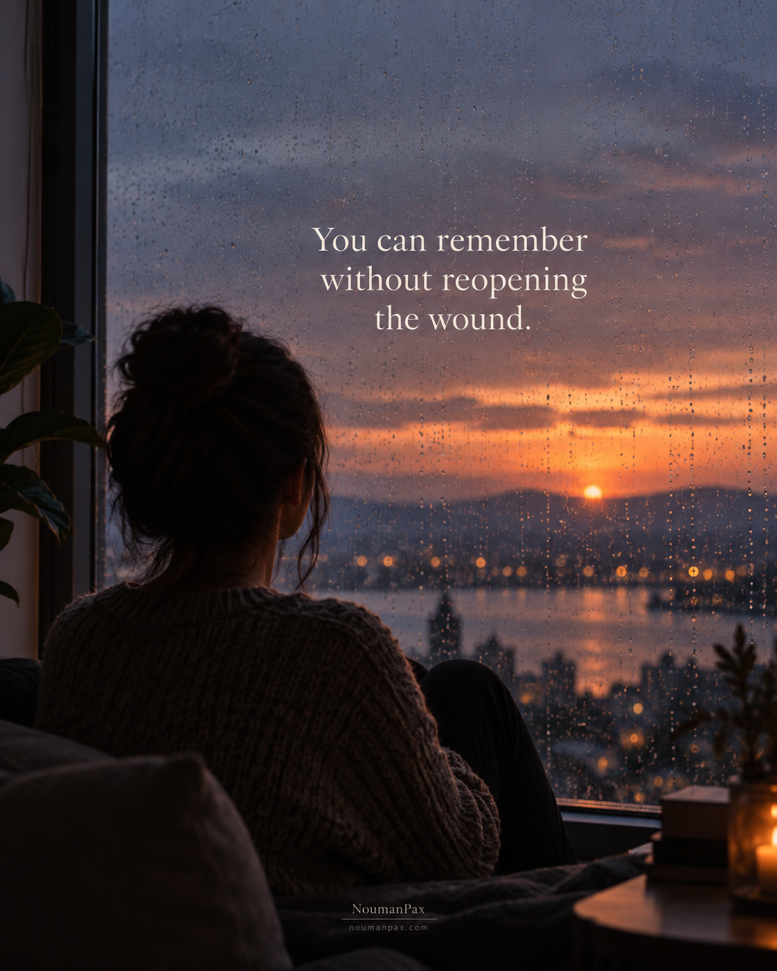 You can remember without reopening the wound.