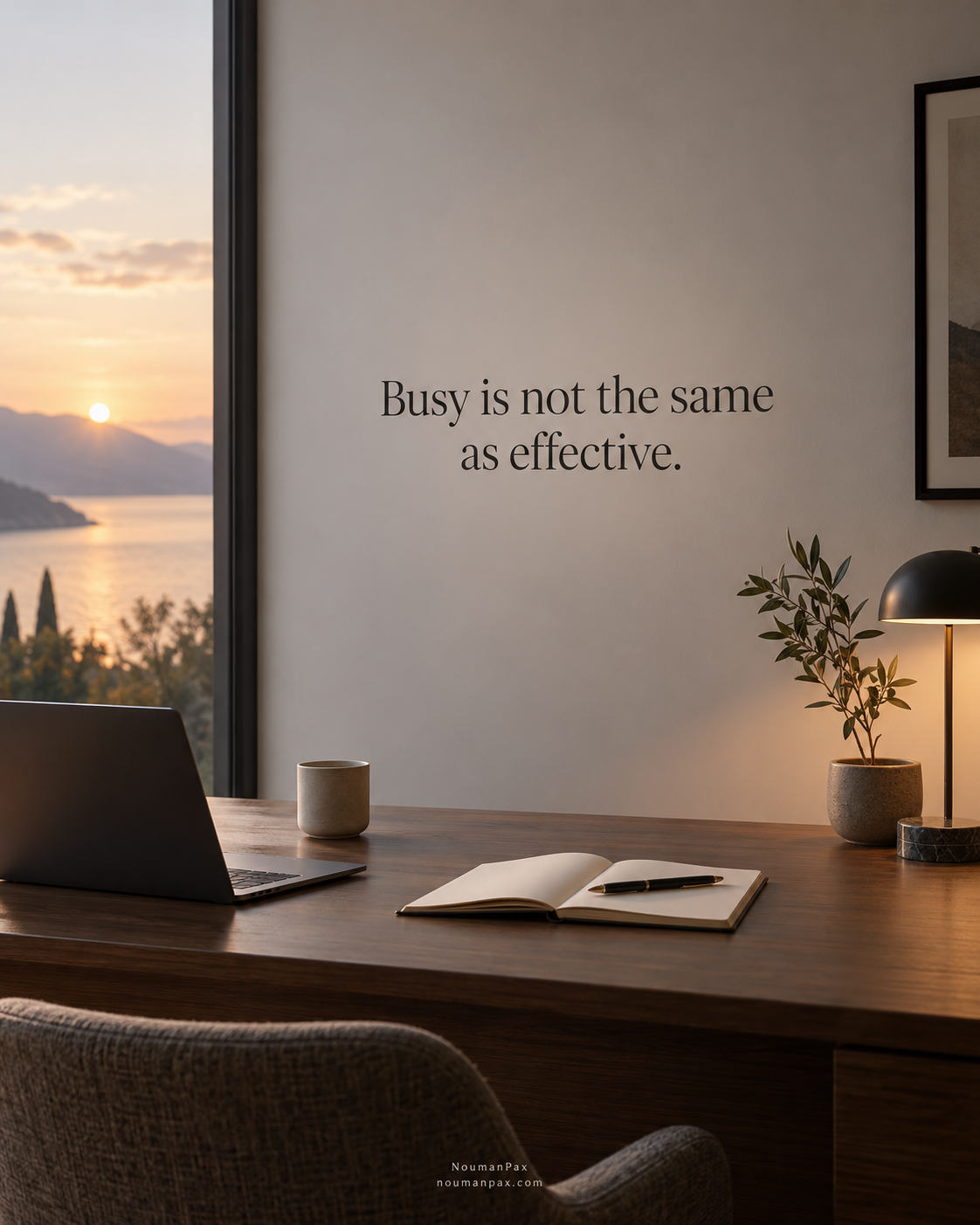 Busy is not the same as effective.
