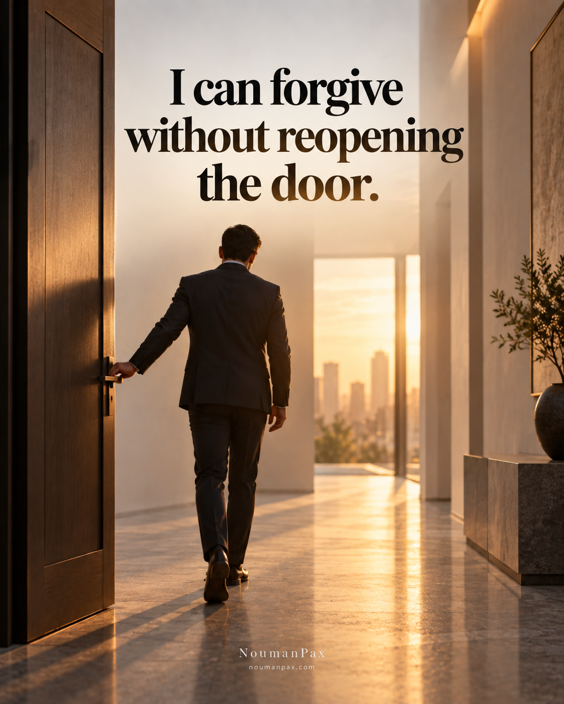 I can forgive without reopening the door
