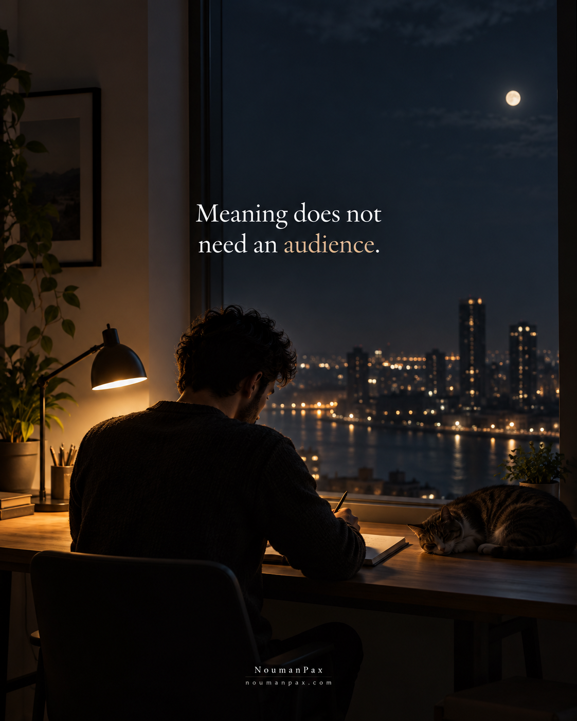 Meaning does not need an audience.