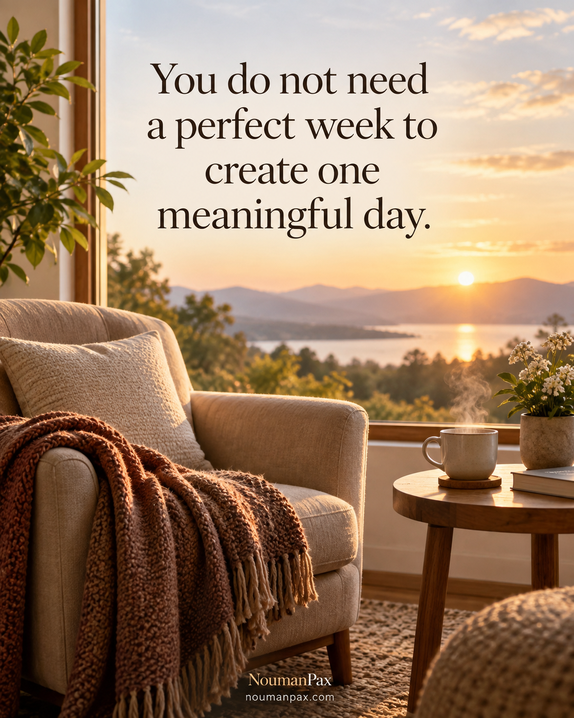 Positive quote — perfect week meaningful day