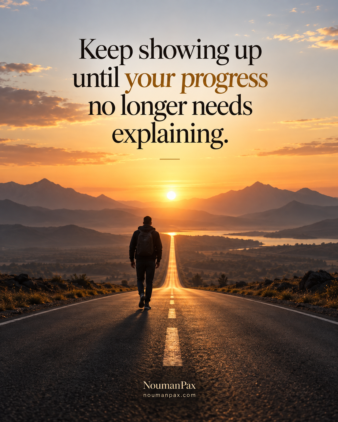 Keep showing up until progress speaks