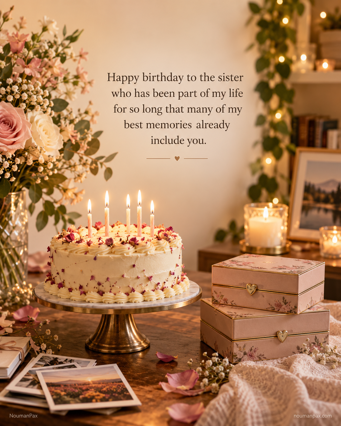 Best Birthday Wishes for Sister — Shared memories