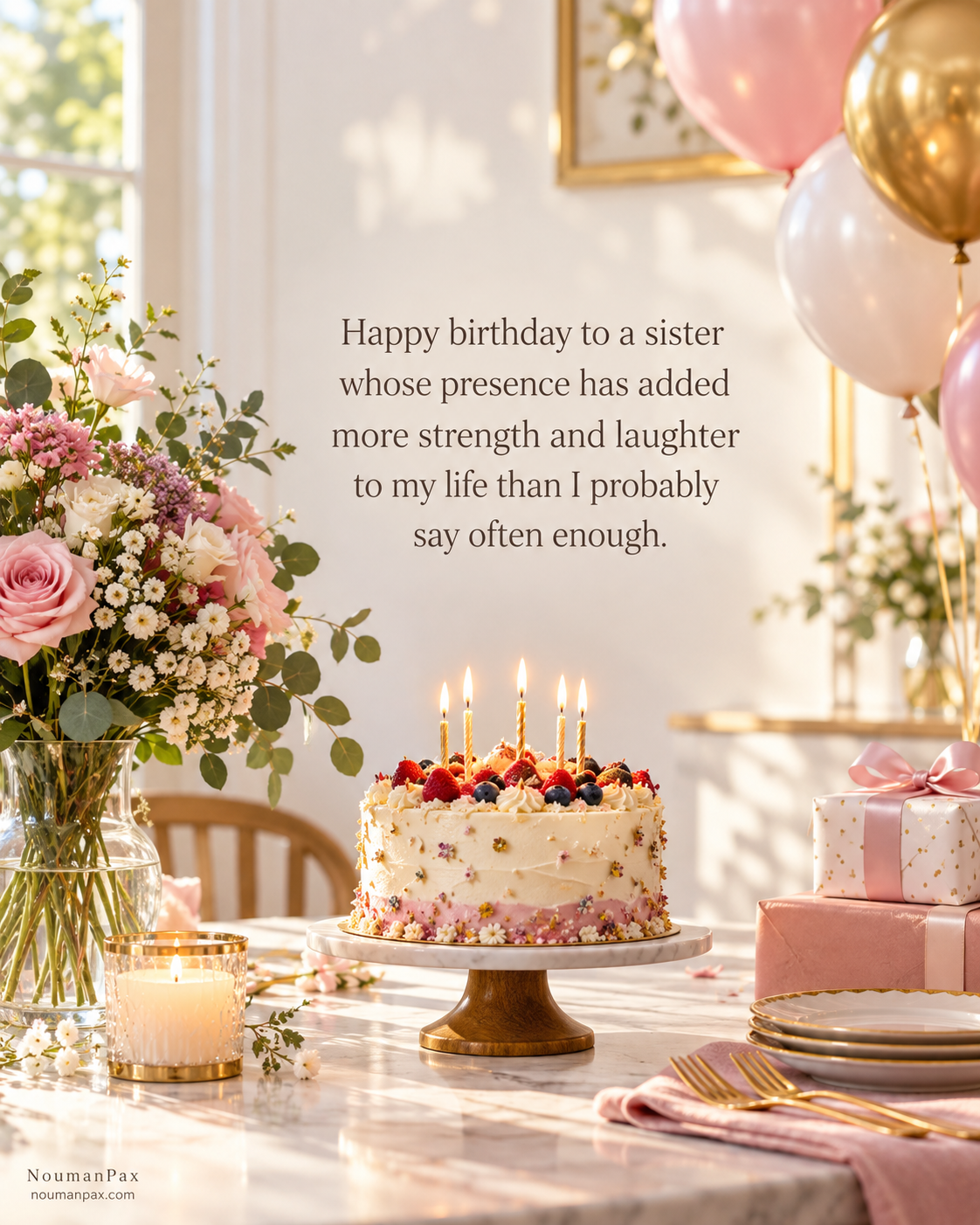 Happy birthday to a sister whose presence has added more strength and laughter to my life than I probably say often enough.