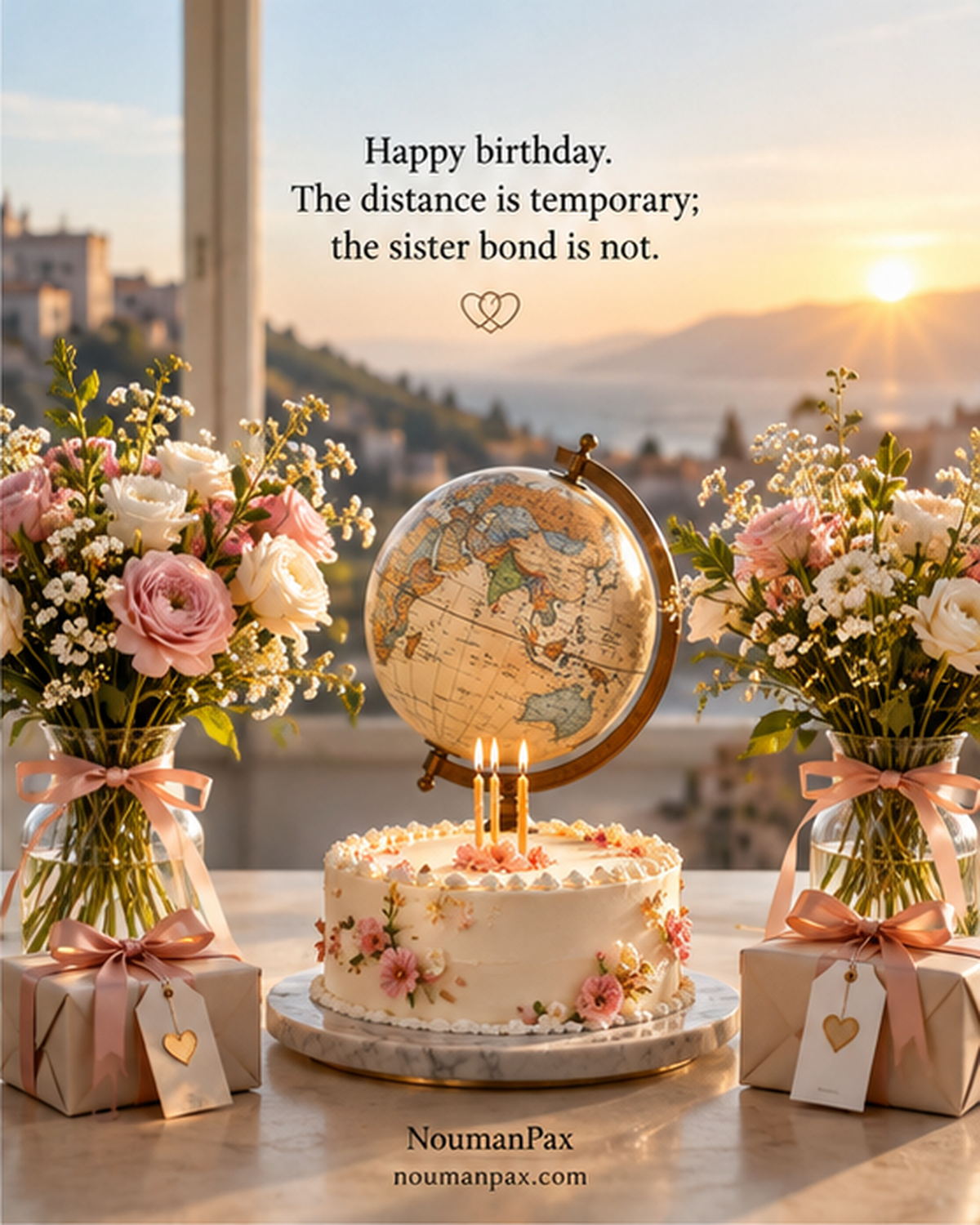 Long-Distance Birthday Wishes for Sister — Bond