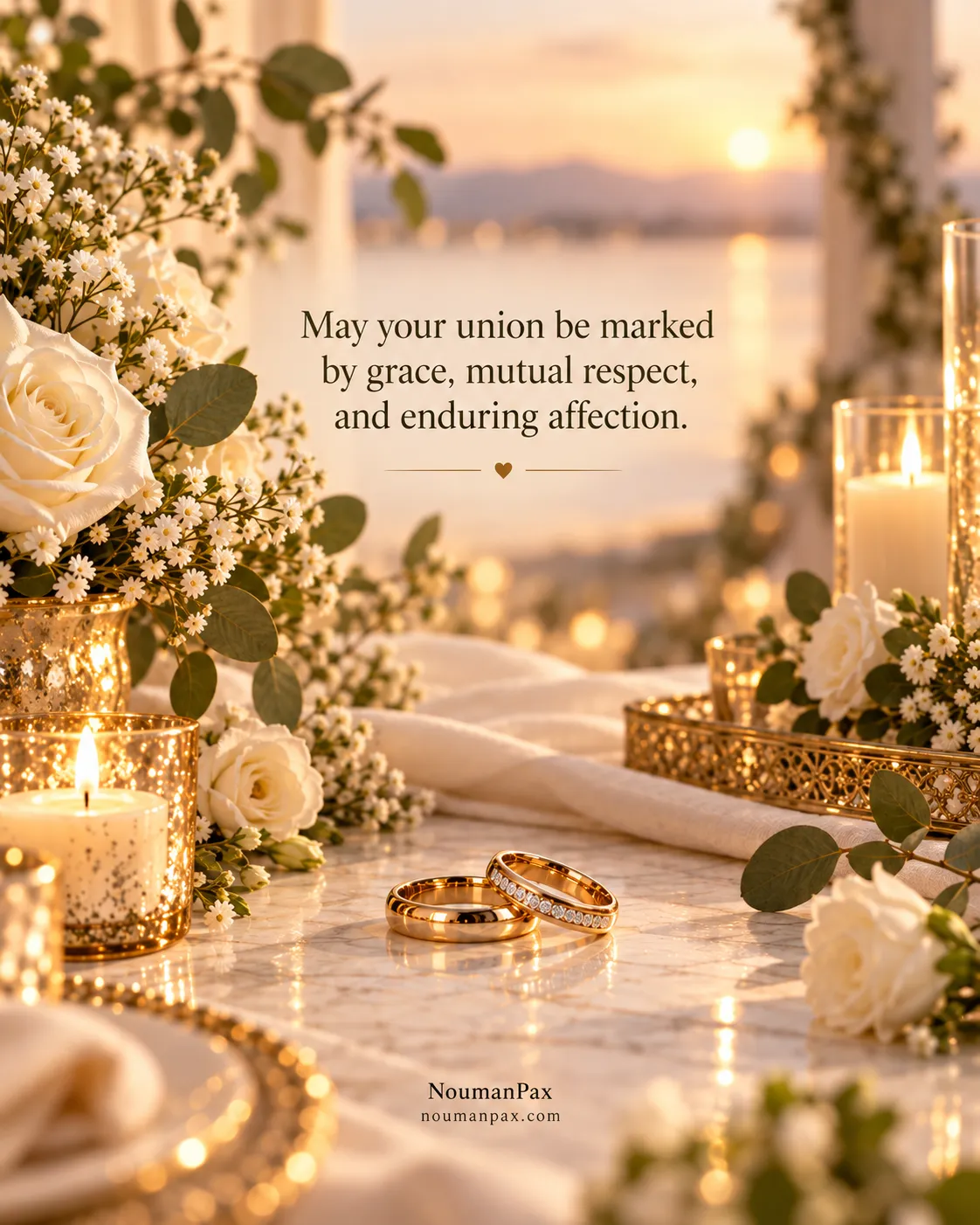 May your union be marked by grace, mutual respect, and enduring affection.