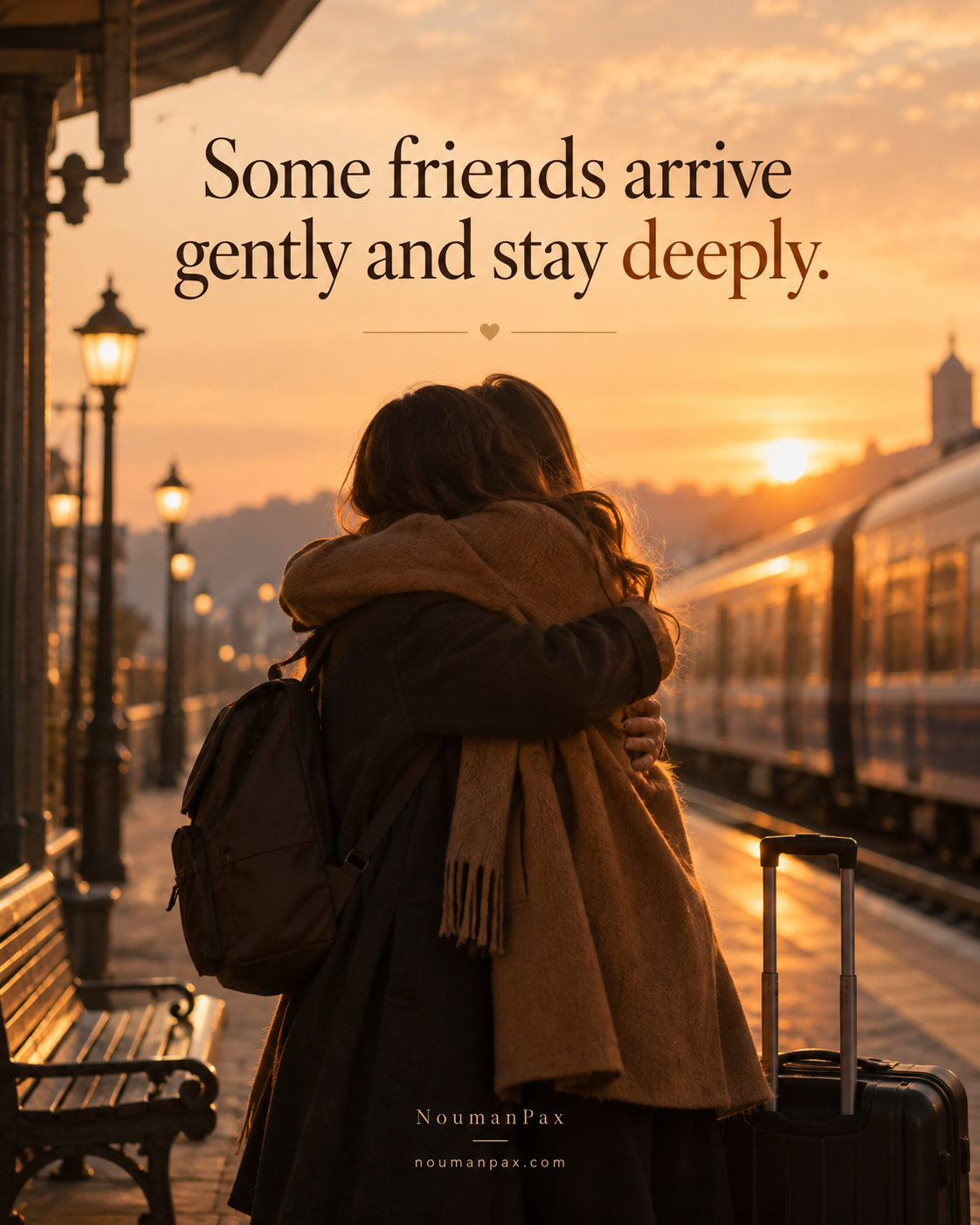 Friends arrive gently stay deeply