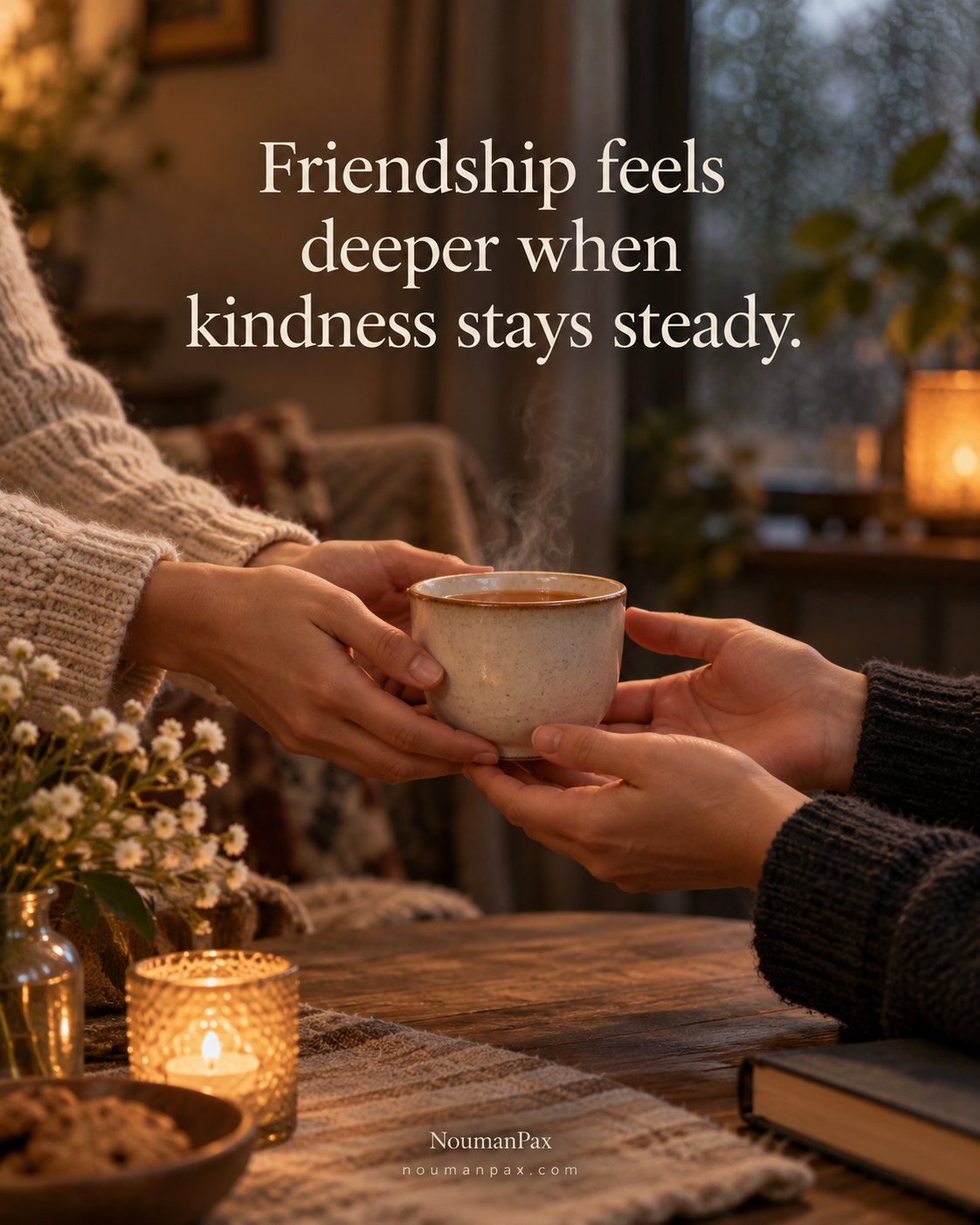 Friendship kindness stays steady