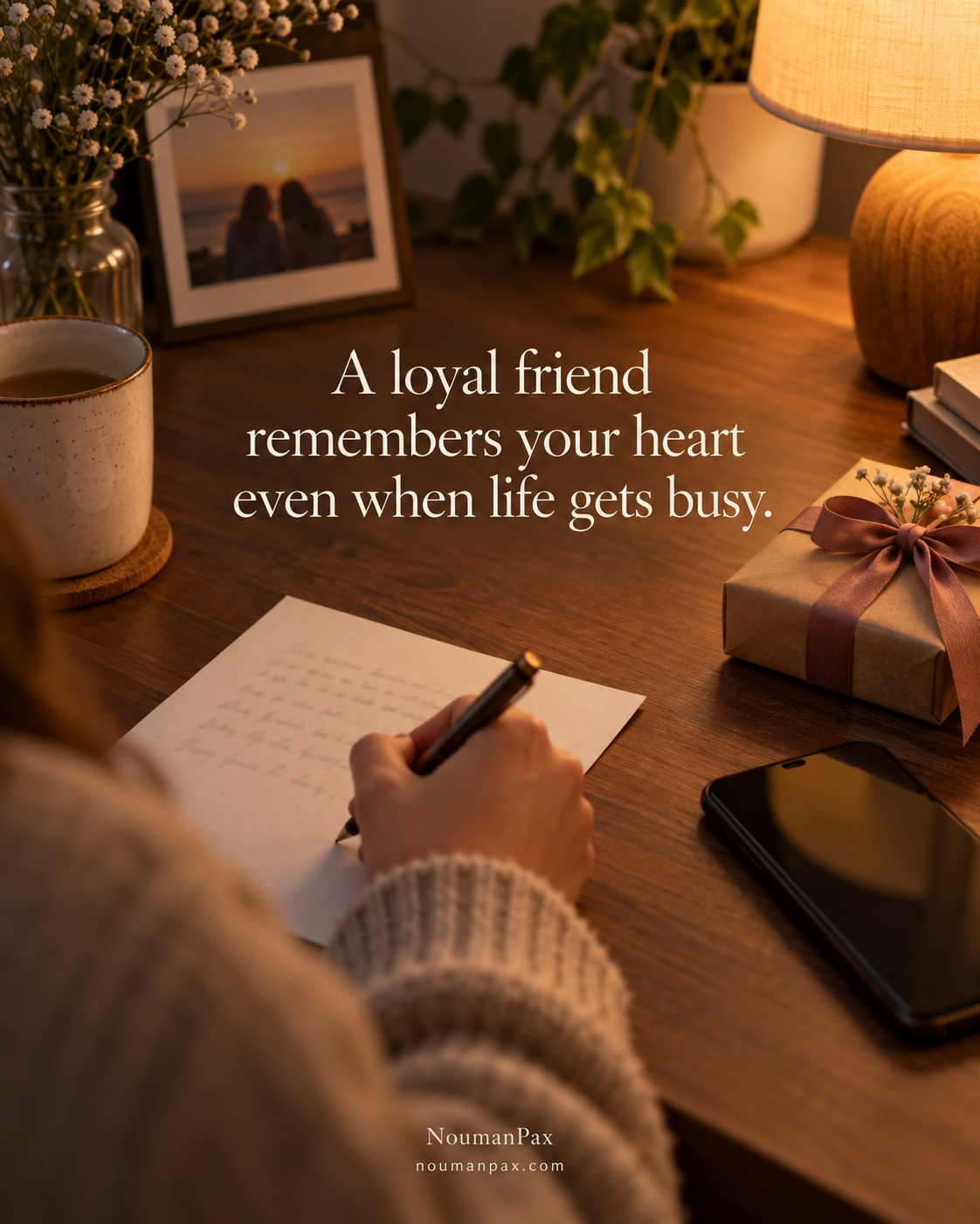 Loyal friend remembers your heart