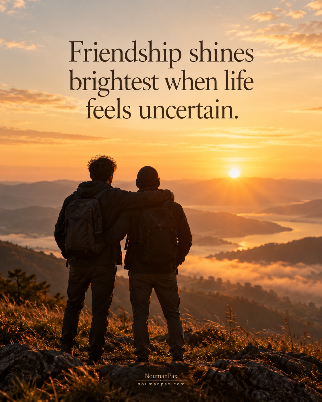 Friendship shines uncertain life
