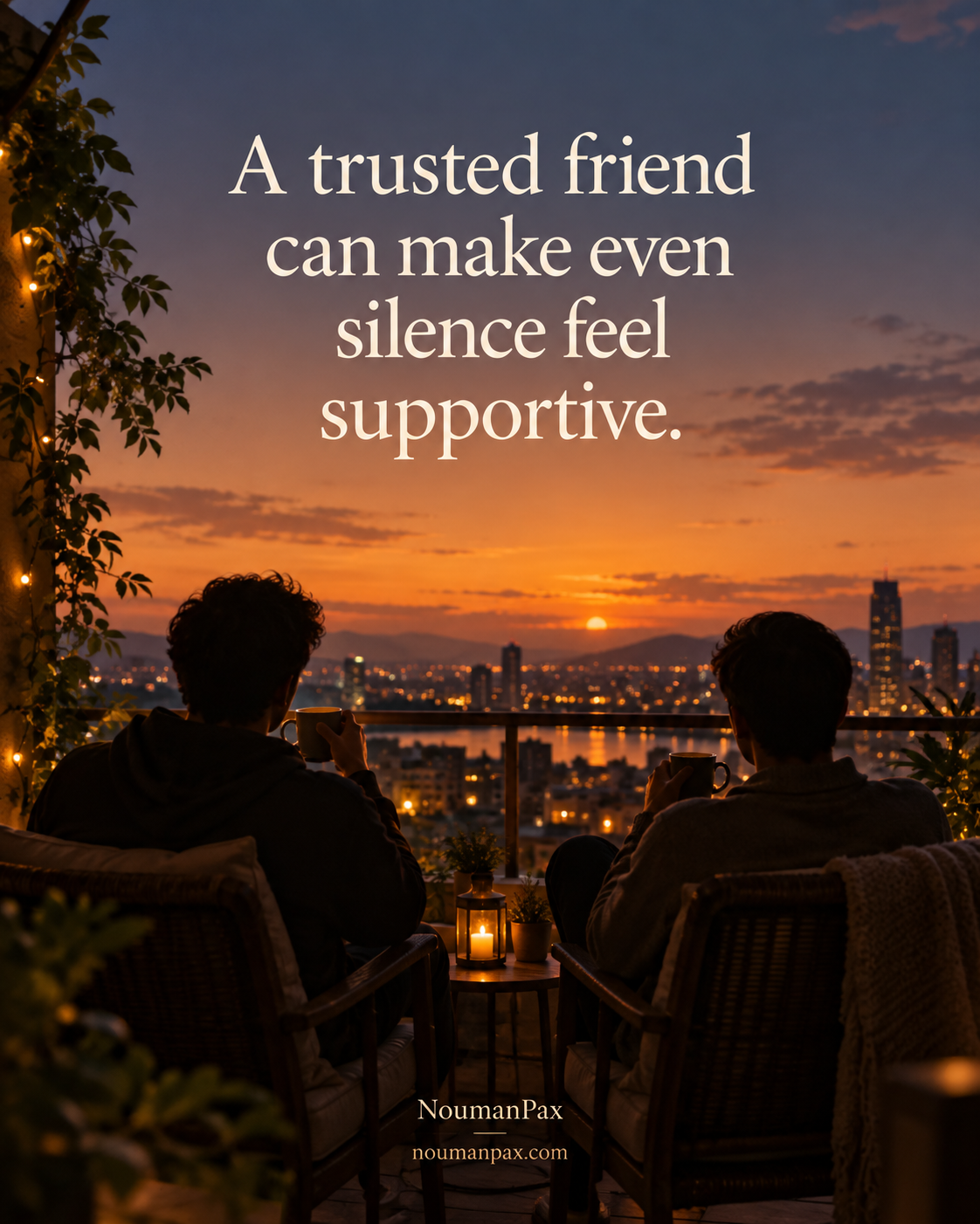 Trusted friend supportive silence