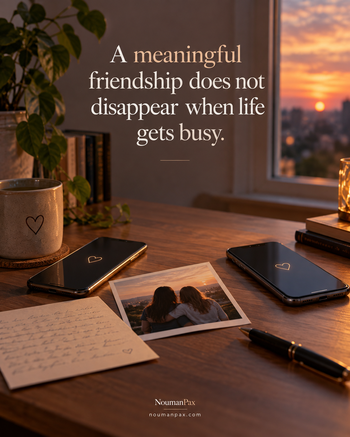 Meaningful friendship busy life