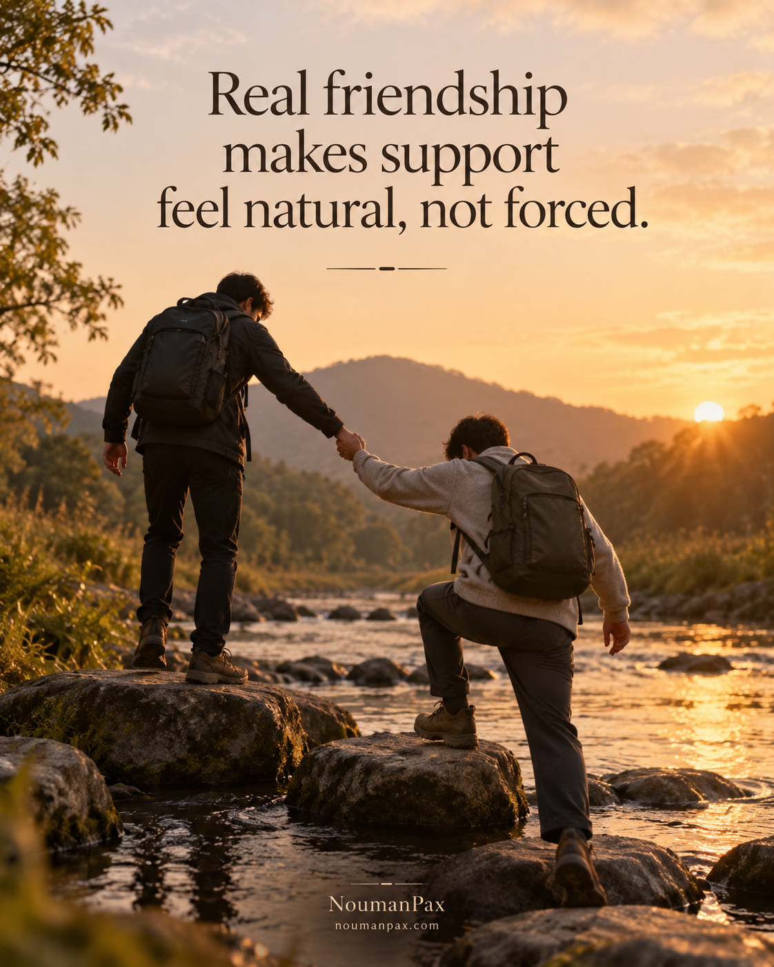 Real friendship natural support