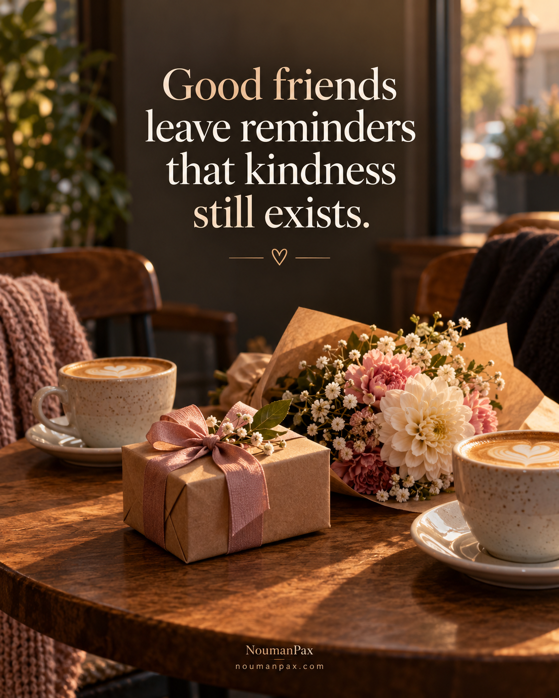 Good friends kindness exists