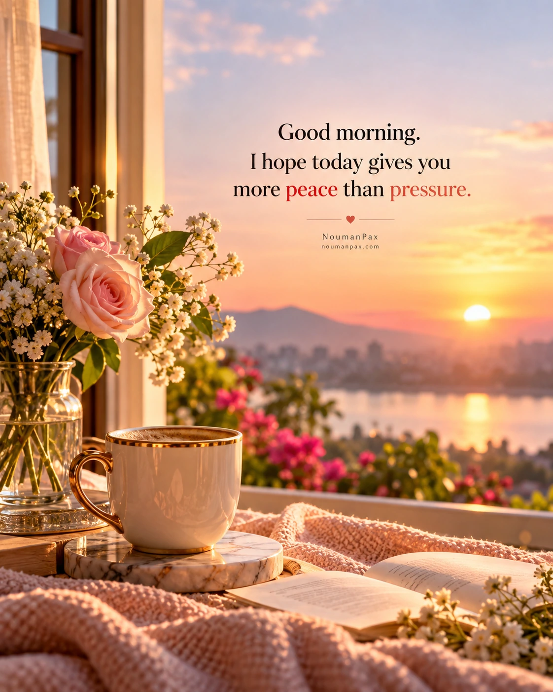 Good morning. I hope today gives you more peace than pressure.
