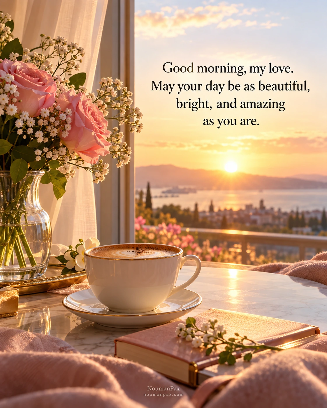 I woke up thinking about you and hoping your day begins gently.