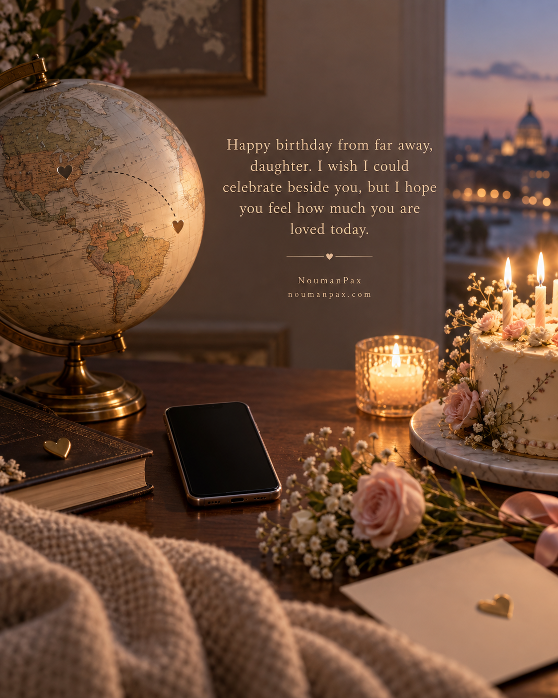Long-Distance Birthday Wishes for Daughter — Quote