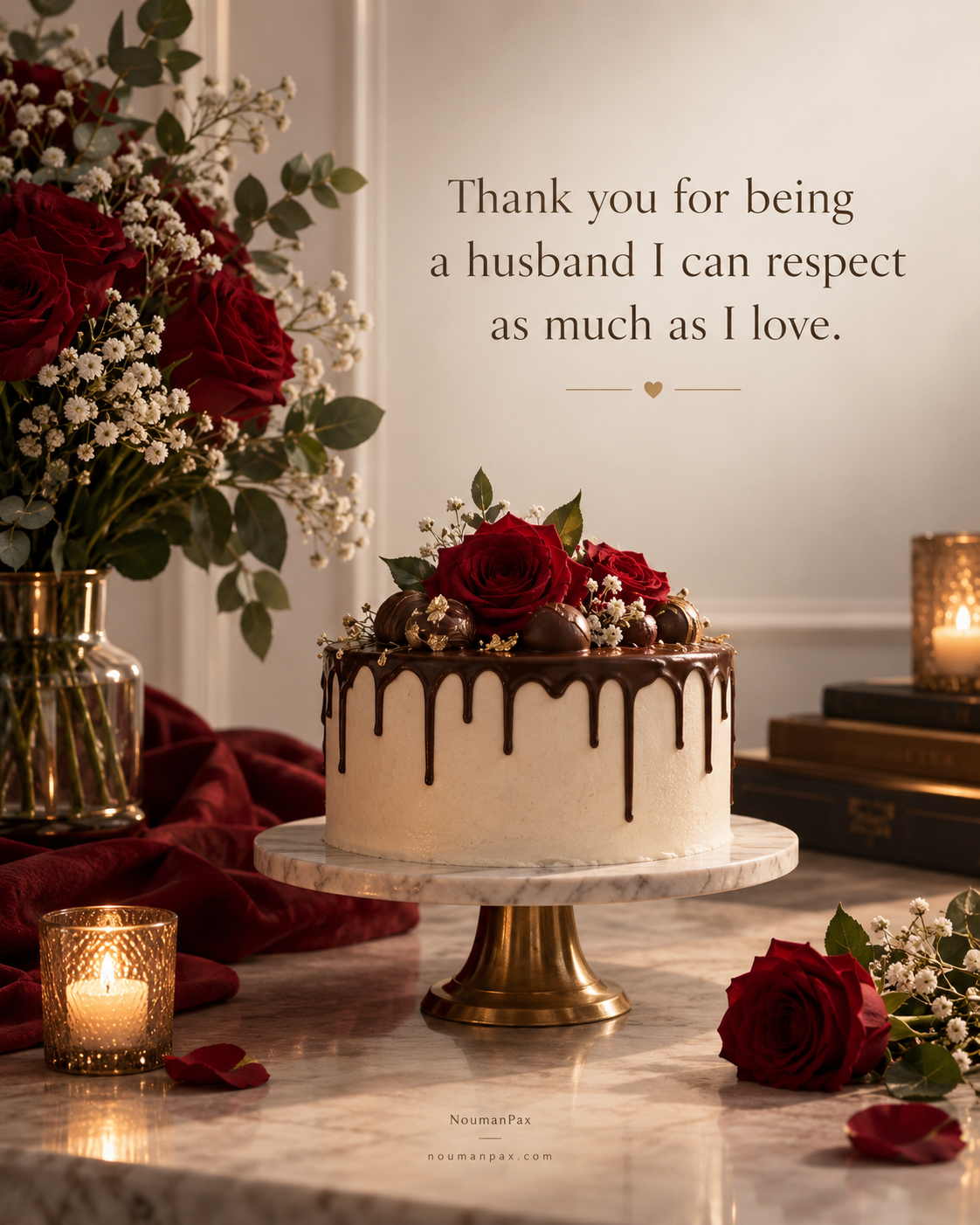Thank you for being a husband I can respect as much as I love.