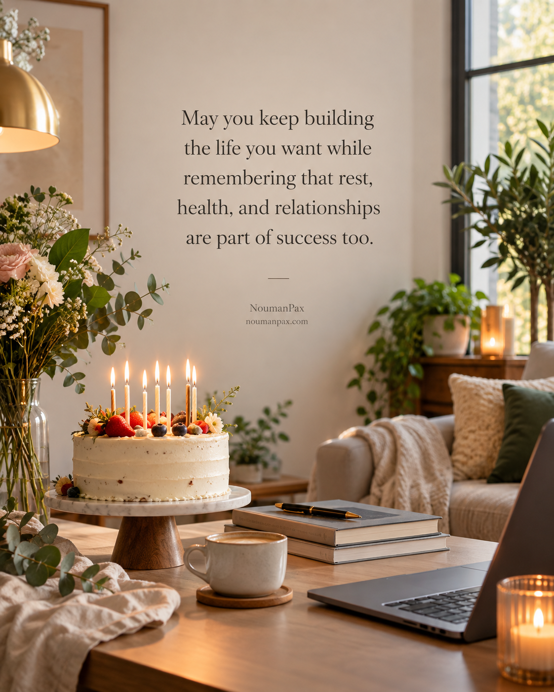 May you keep building the life you want while remembering that rest, health, and relationships are part of success too.