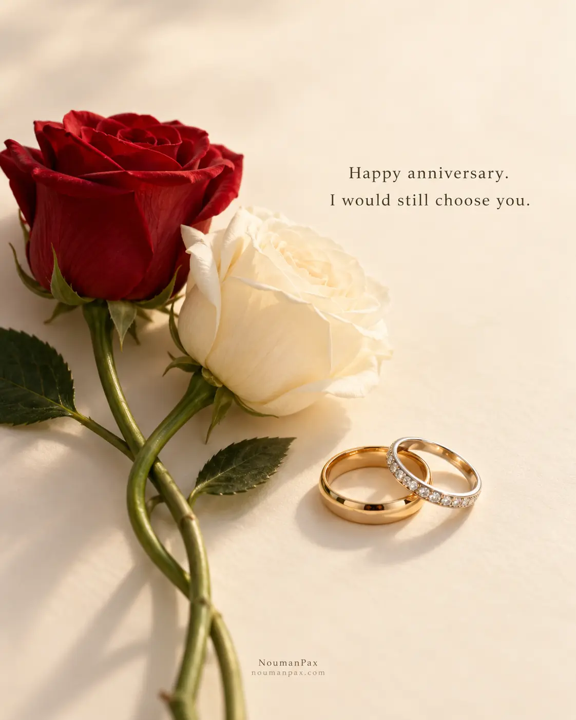 Happy anniversary. I would still choose you.