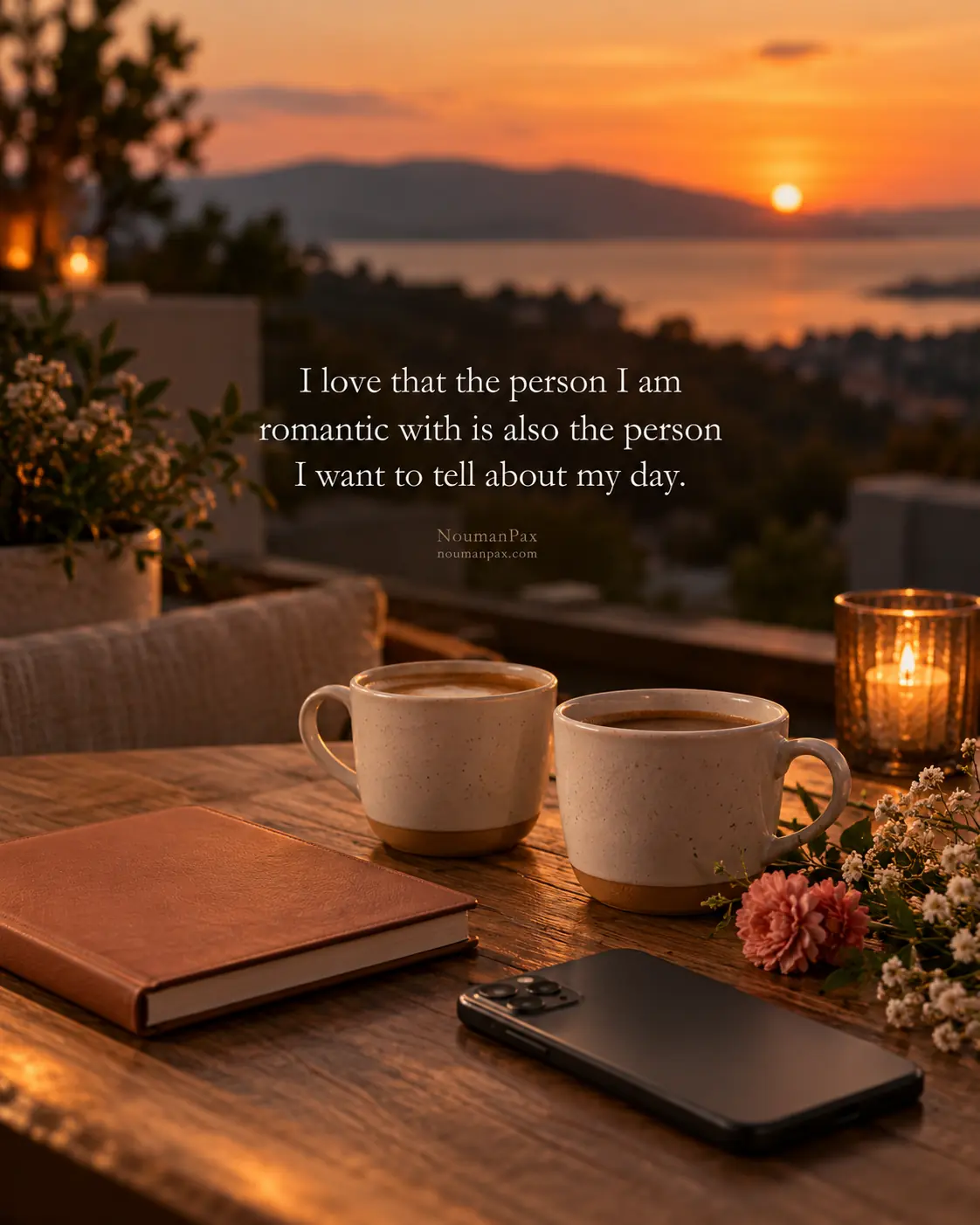 I love that the person I am romantic with is also the person I want to tell about my day.