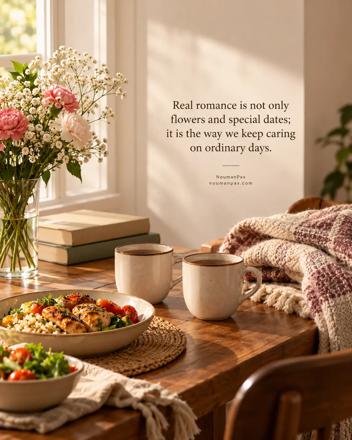 Real romance is not only flowers and special dates; it is the way we keep caring on ordinary days.
